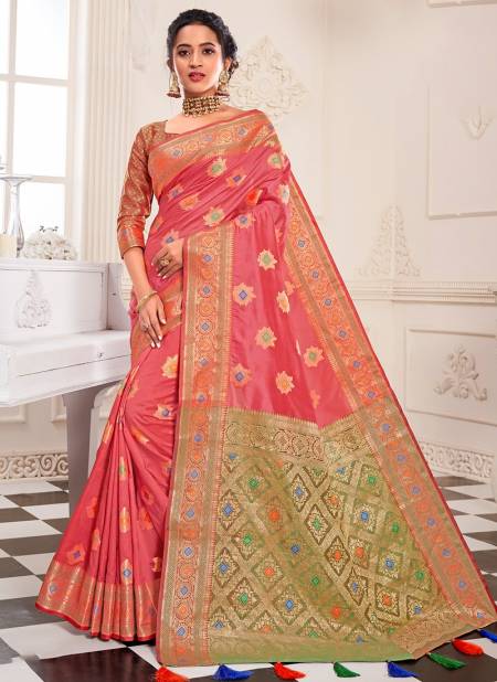 Pink Colour ASHIKA JHALAK Latest Fancy Designer Silk With Rich Pallu Festive Wear Saree Collection J 05